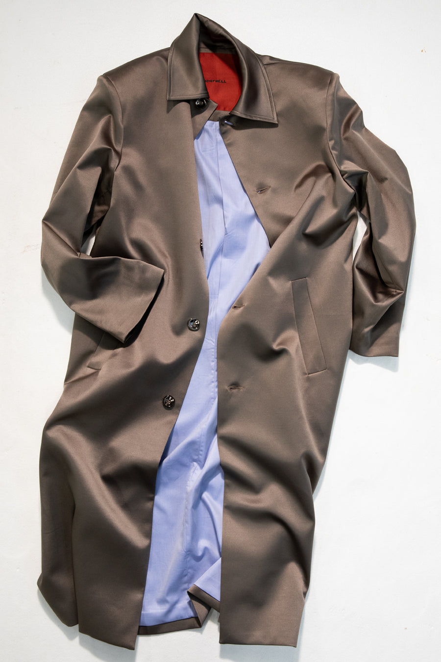 "BORIS" SATIN SHINE OVER COAT