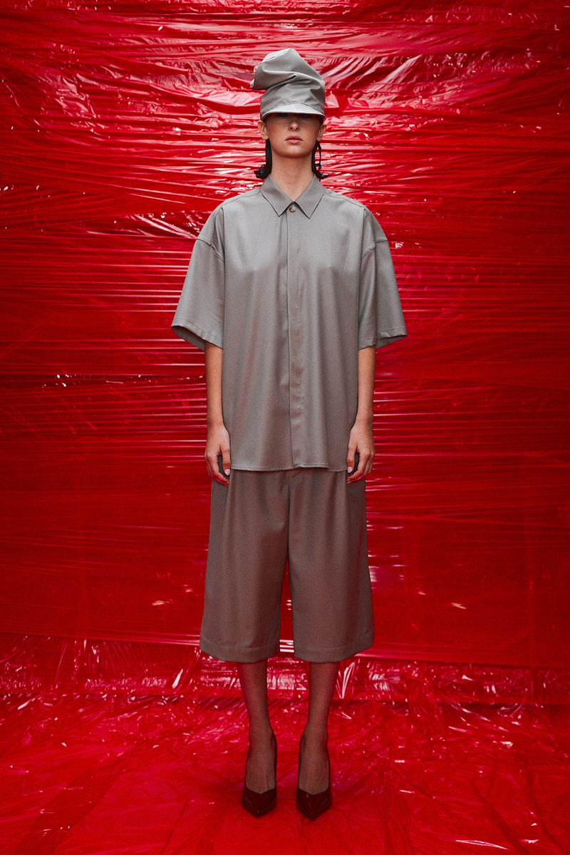 "Bermudas" Wool 3/4 shorts Sand