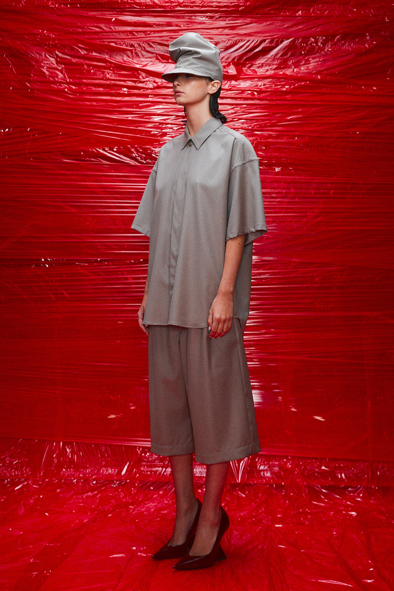 "Bermudas" Wool 3/4 shorts Sand