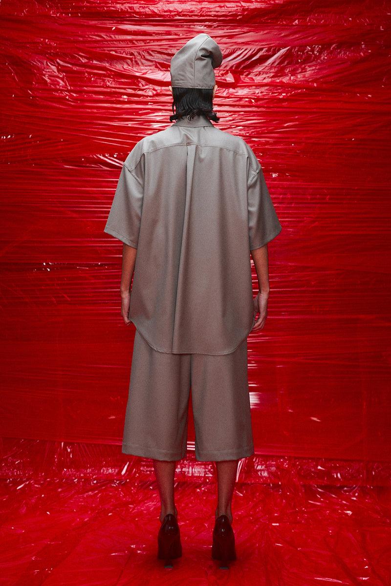 "Bermudas" Wool 3/4 shorts Sand