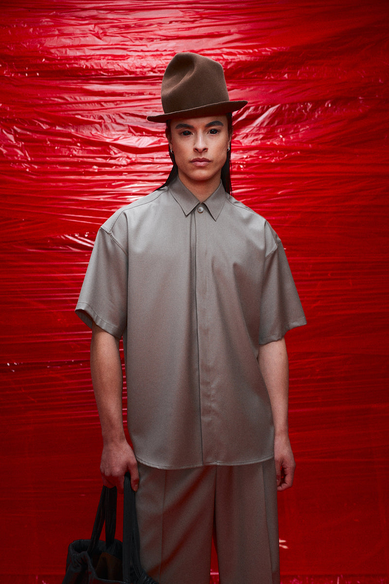 "koda" rabbit fur hat brown