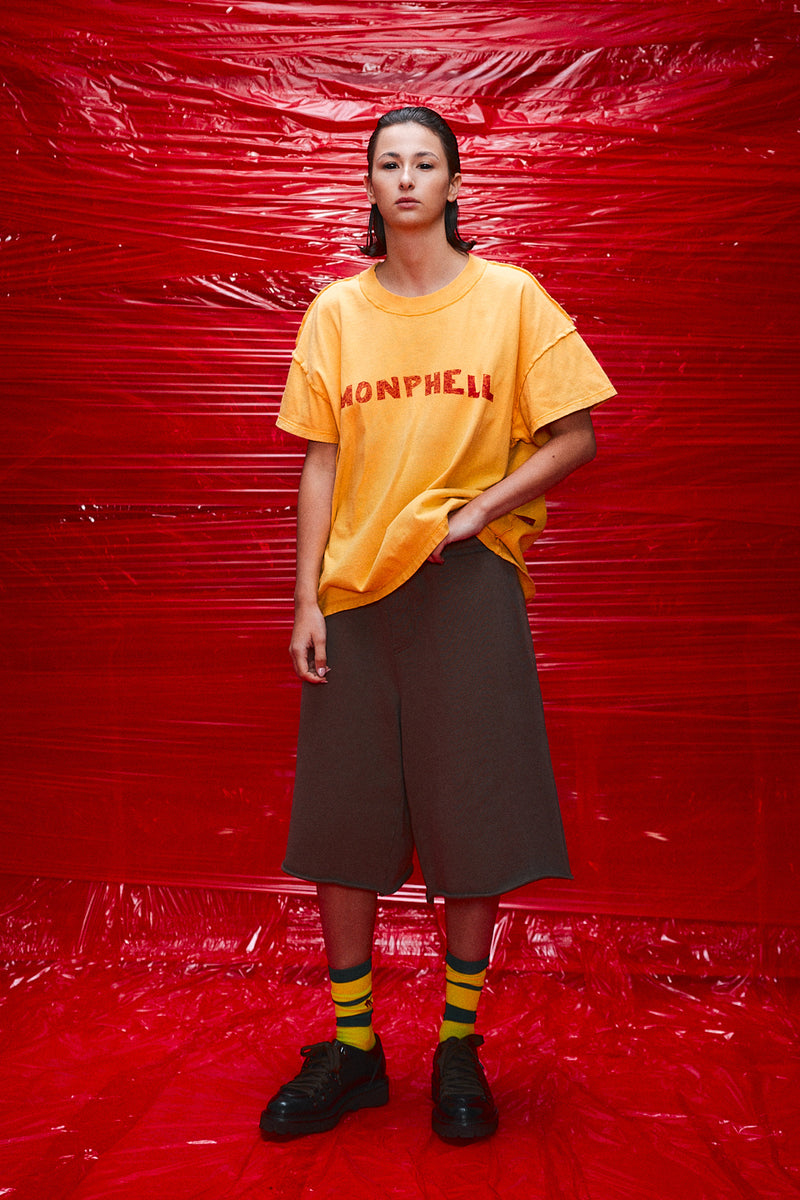 "ruki" T-shirt yellow logo