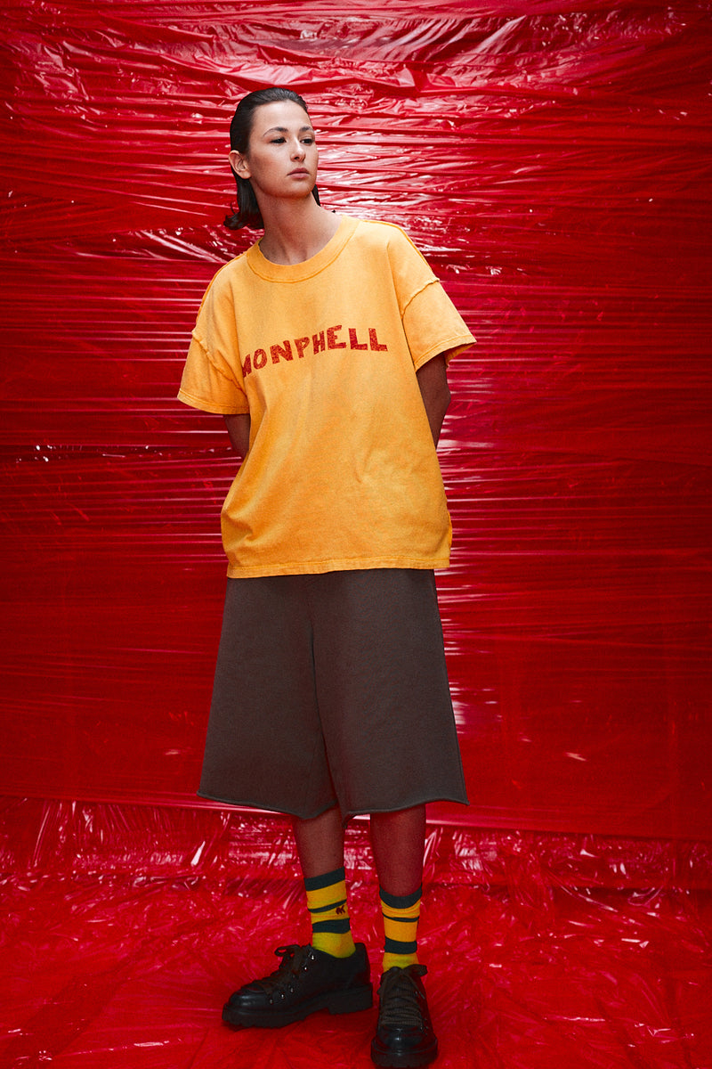 "ruki" T-shirt yellow logo