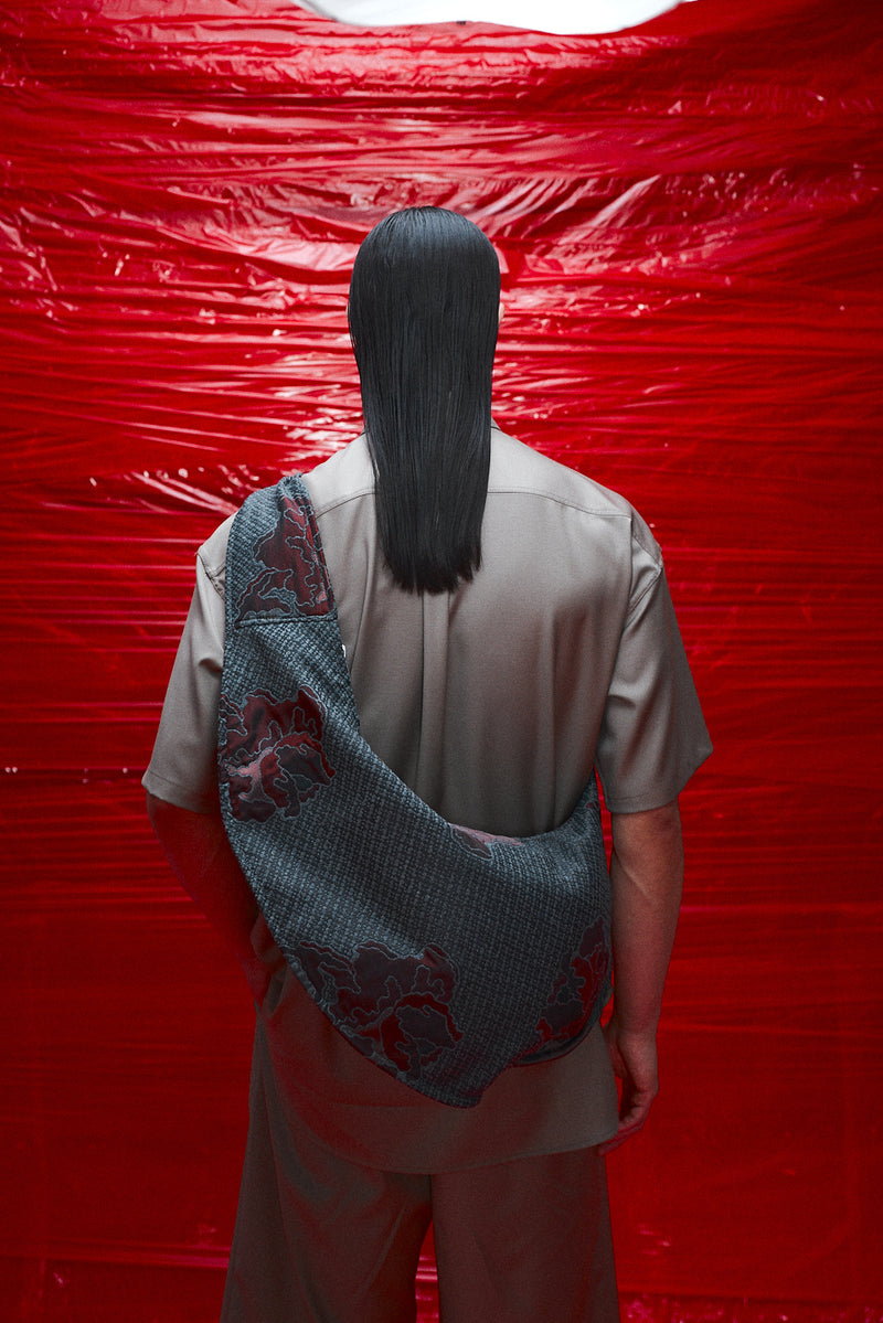 "Mio" oversized cross body bag floral