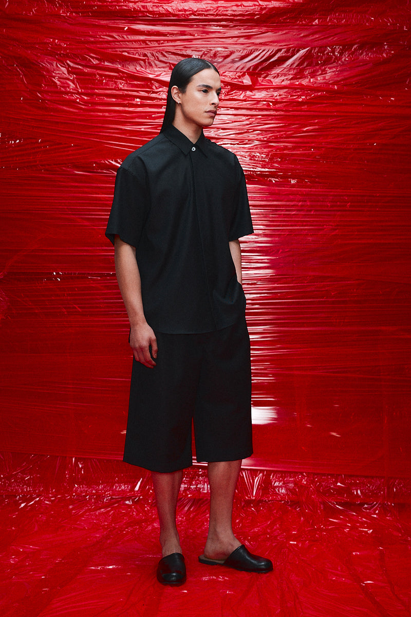 "Bermudas" Wool 3/4 shorts Midnight