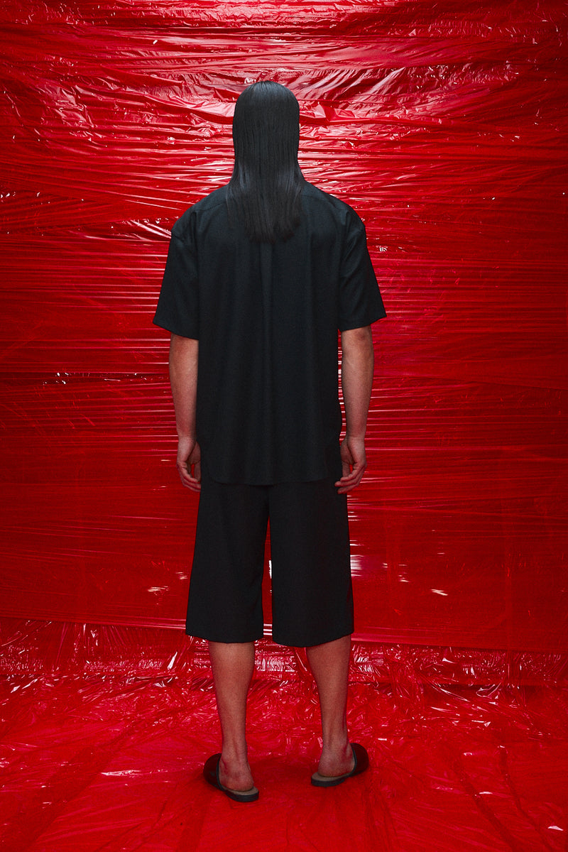 "Bermudas" Wool 3/4 shorts Midnight