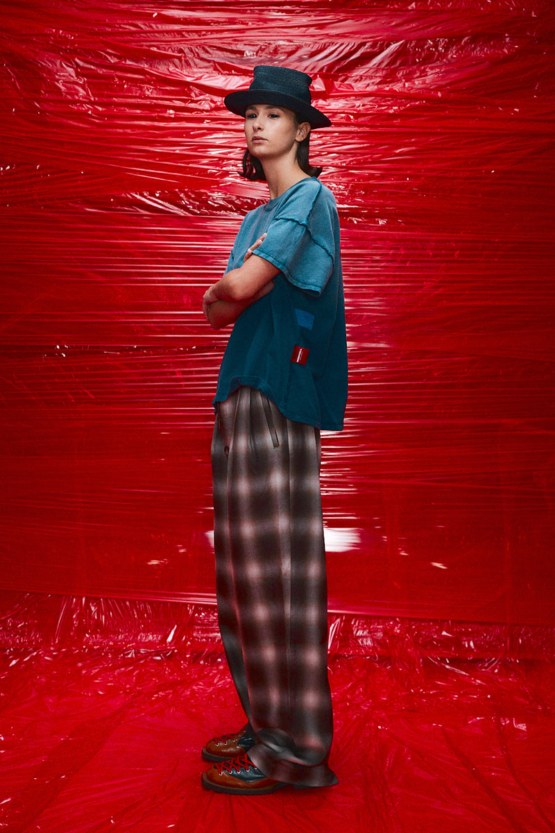 "Georgio" Cotton plaid check Dark