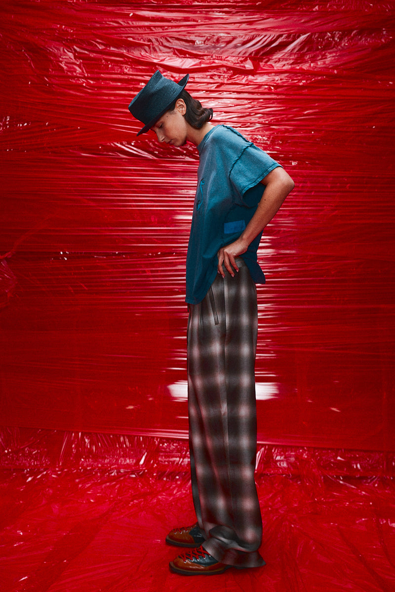 "Georgio" Cotton plaid check Dark