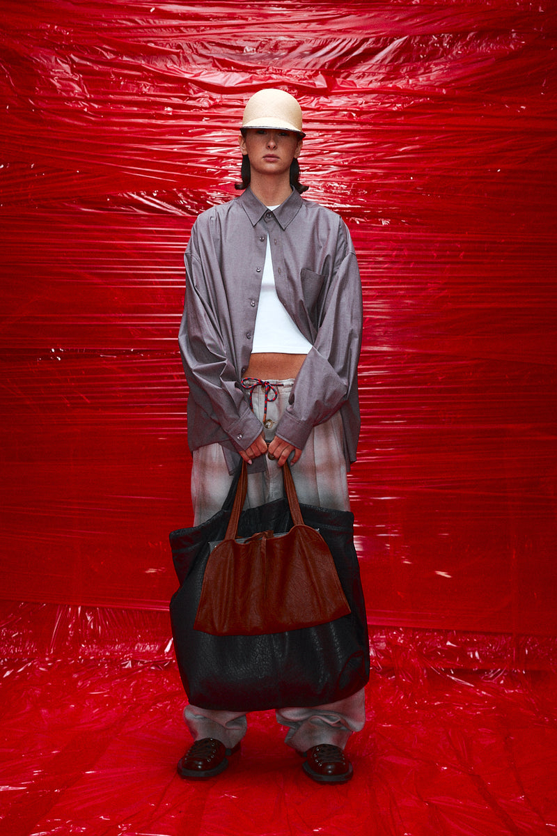 "Butcher" Brown leather Messenger bag