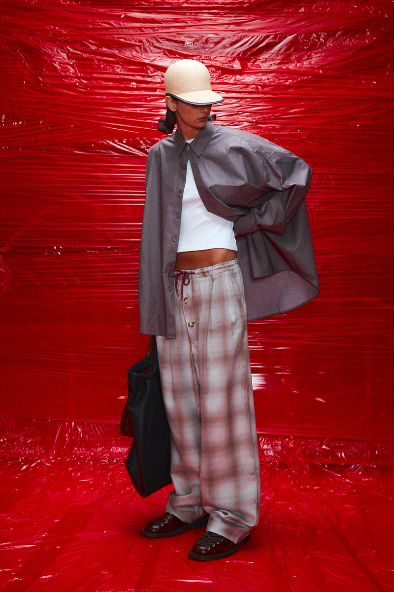 "Georgio" Cotton plaid check light