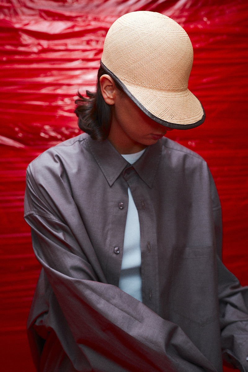 "Michelle" Low profile straw cap