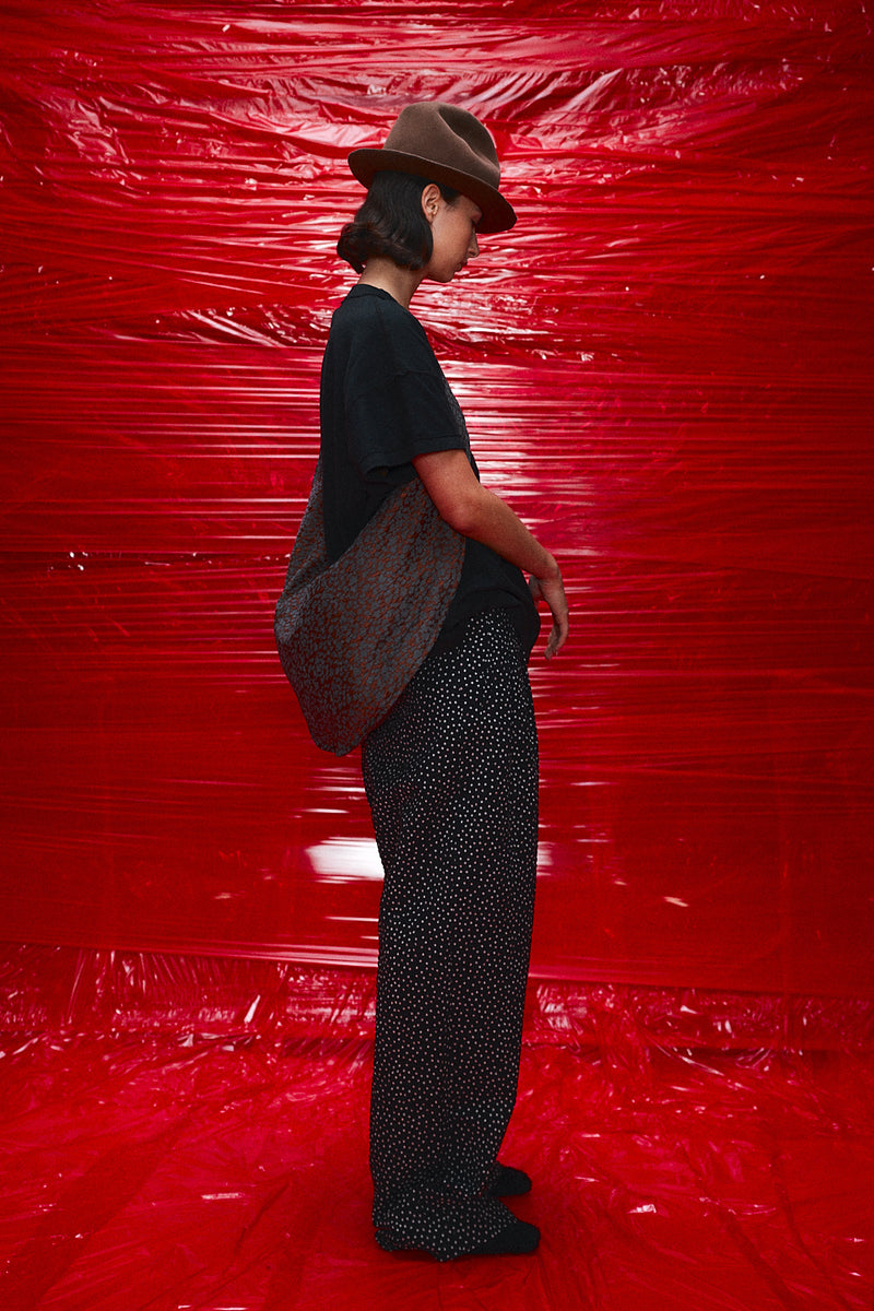 "Mio" oversized cross body bag leopard