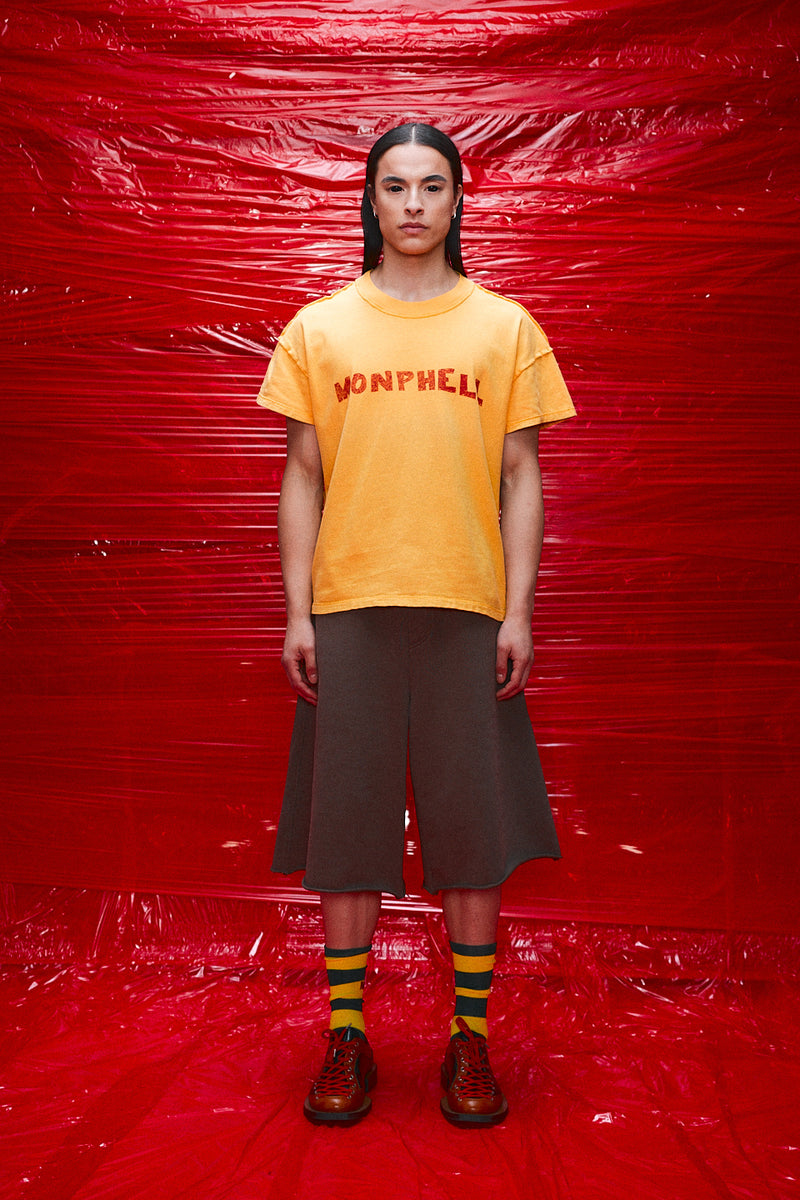 "ruki" T-shirt yellow logo