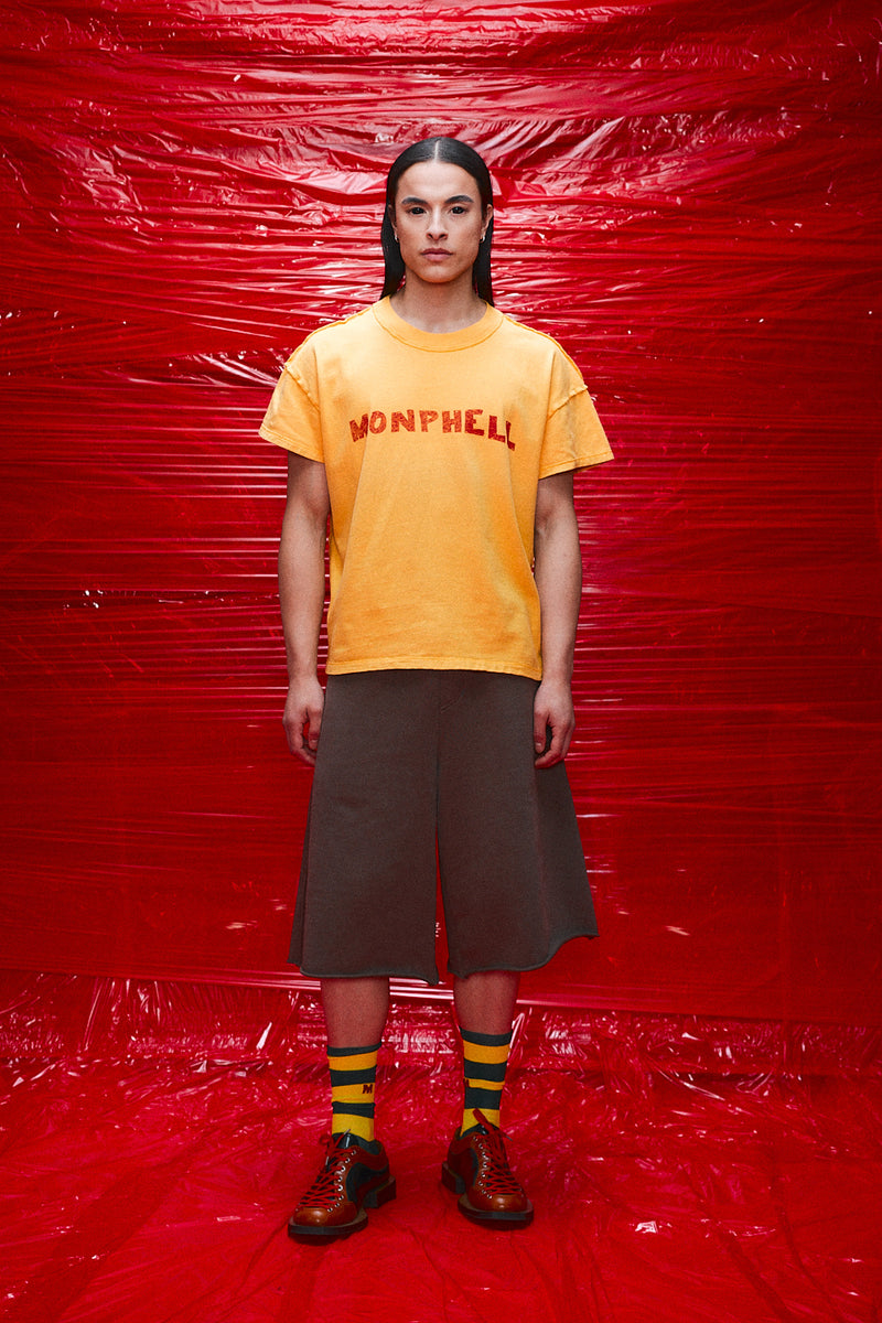 "Otis" full length striped sock Green/Yellow