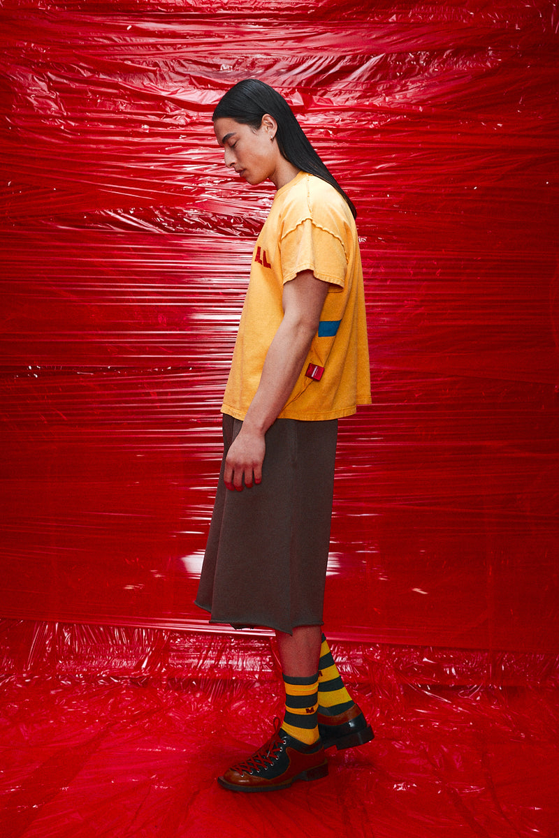 "Yuki" wide terry short chocolate