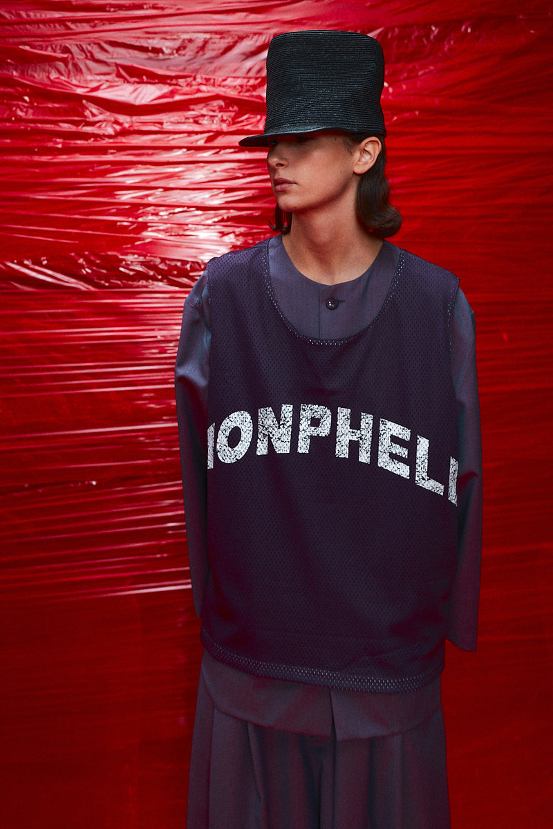 "Muggsy" Mesh singlet purple/black