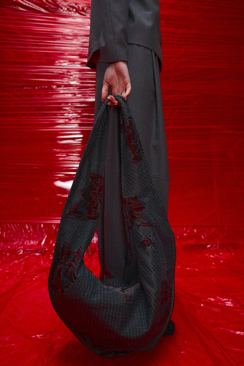 "Mio" oversized cross body bag floral