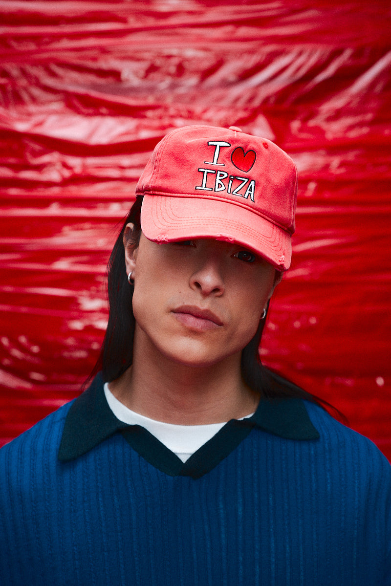 "I love Ibiza" hat red