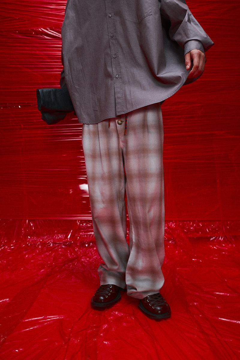 "Georgio" Cotton plaid check light