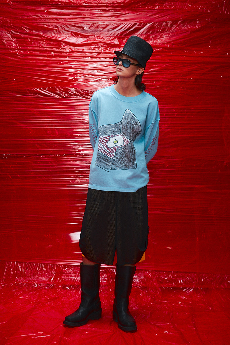 "paris" 3/4 Basketball mesh short black