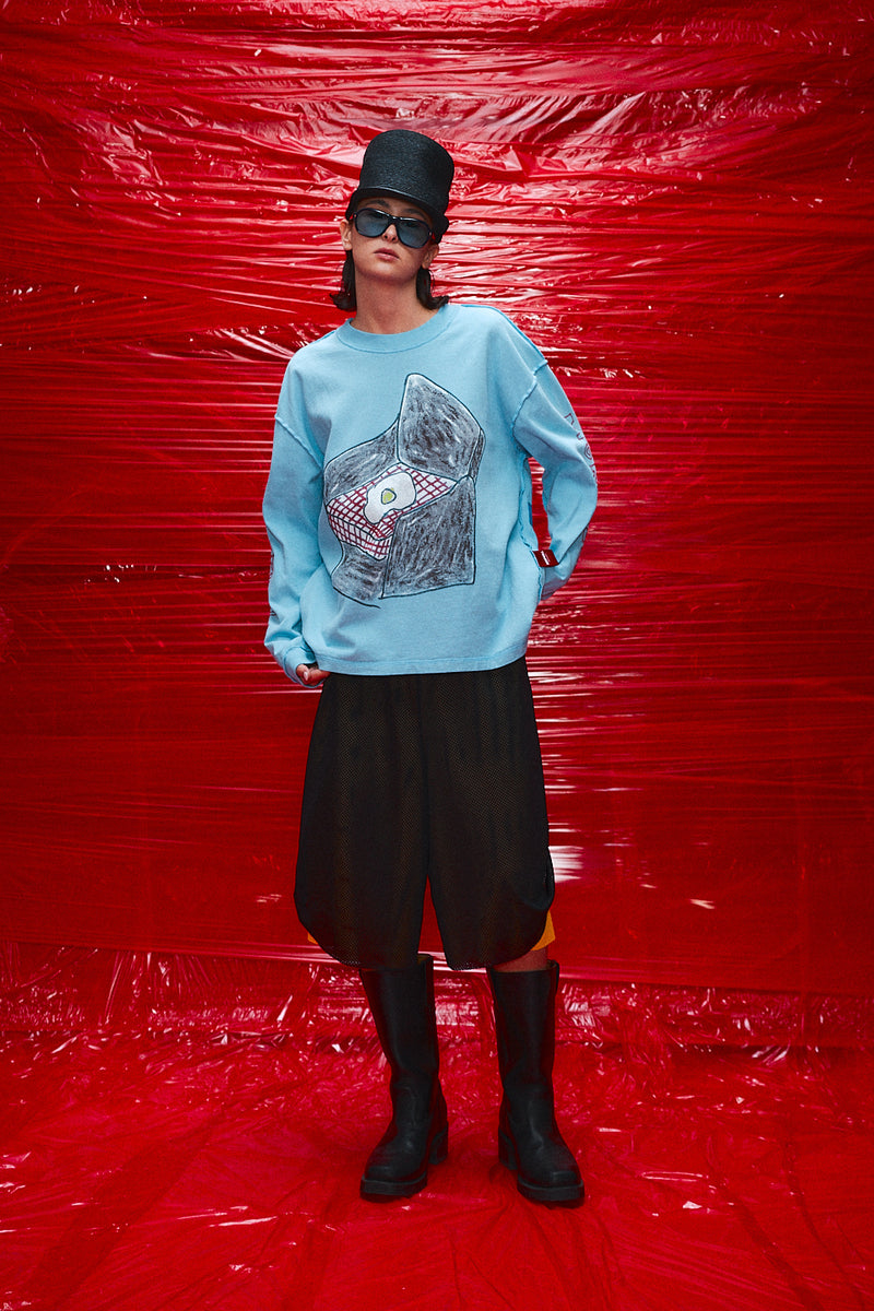 "Sunday morning" Longsleeve T-shirt blue