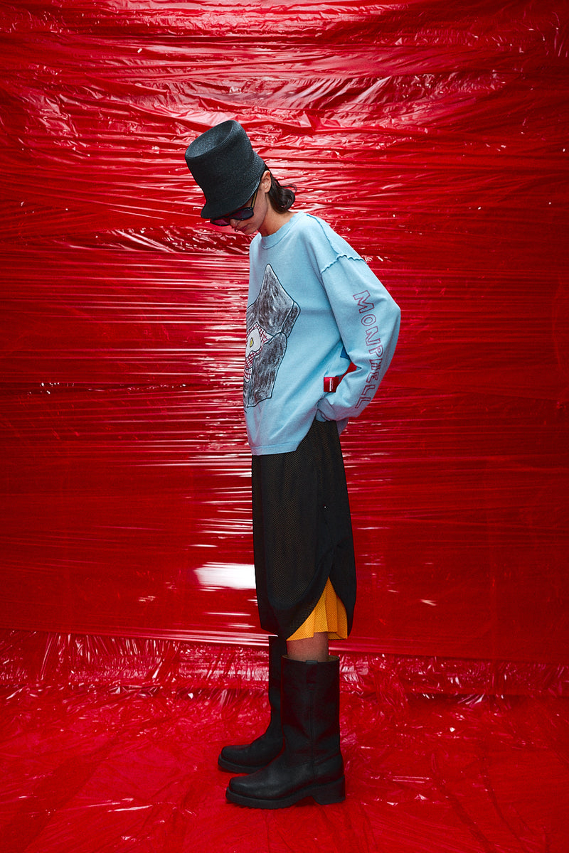 "paris" 3/4 Basketball mesh short black