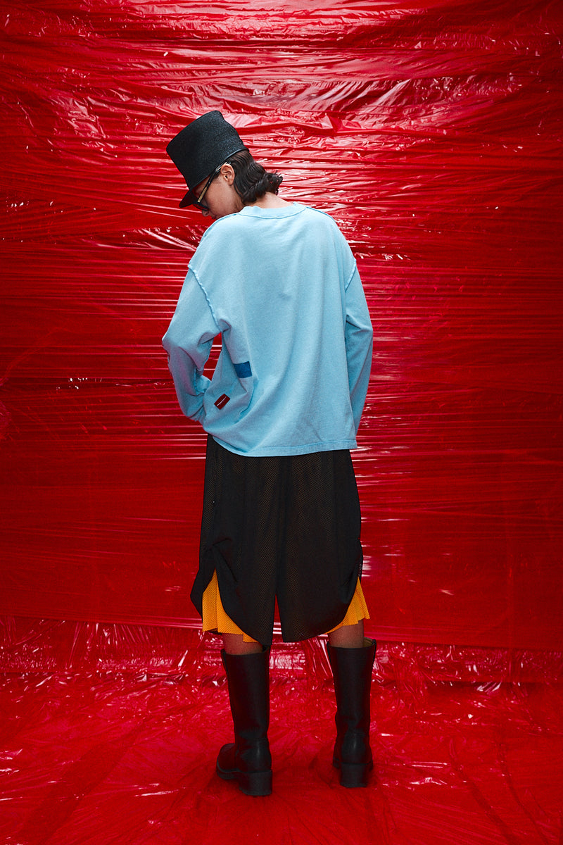 "paris" 3/4 Basketball mesh short black