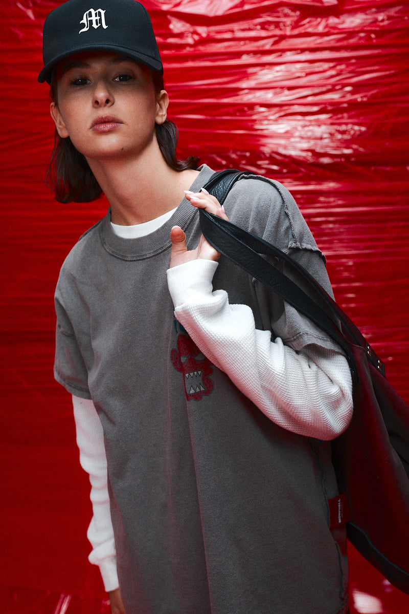 "Let me rot" T-shirt brushed metal