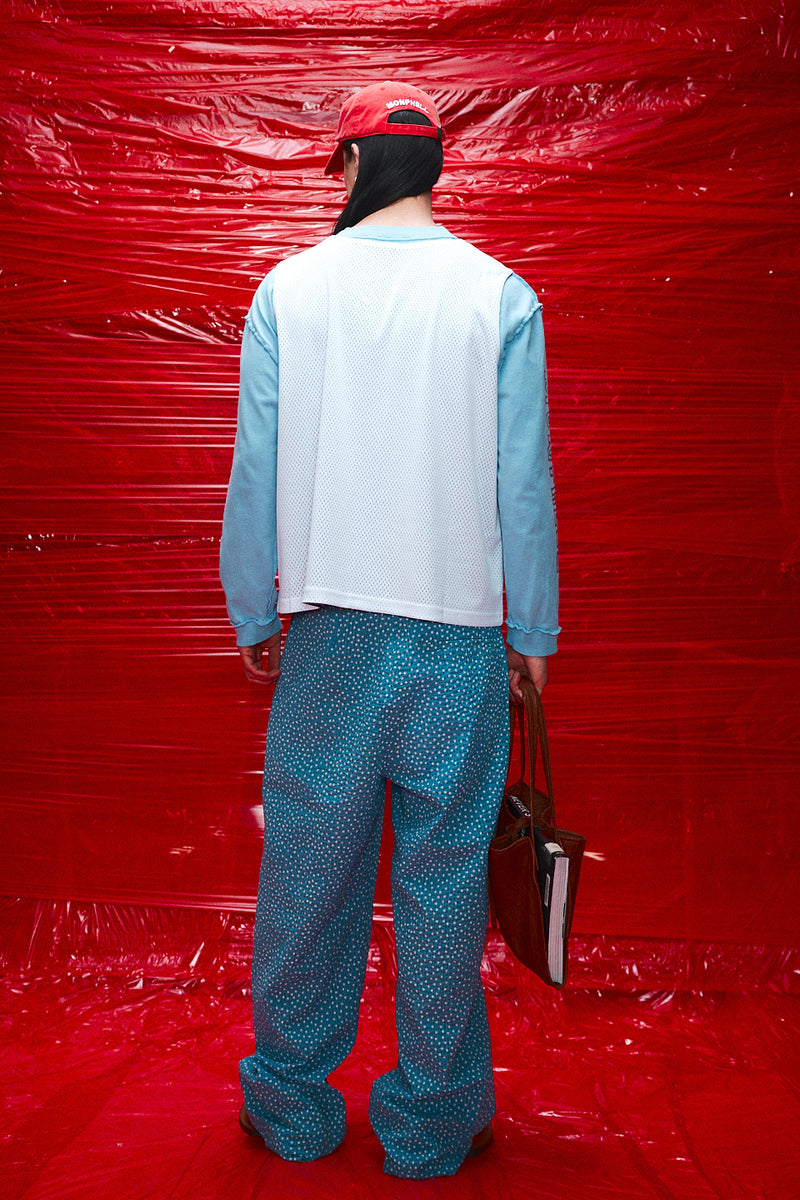 "Georgio" Cotton blue polka