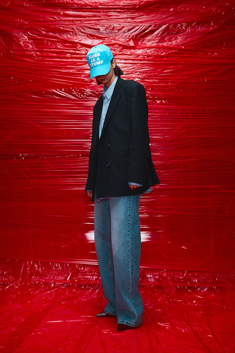 "JIMMY" TAILORED DOUBLE BREASTED BLAZER BLACK