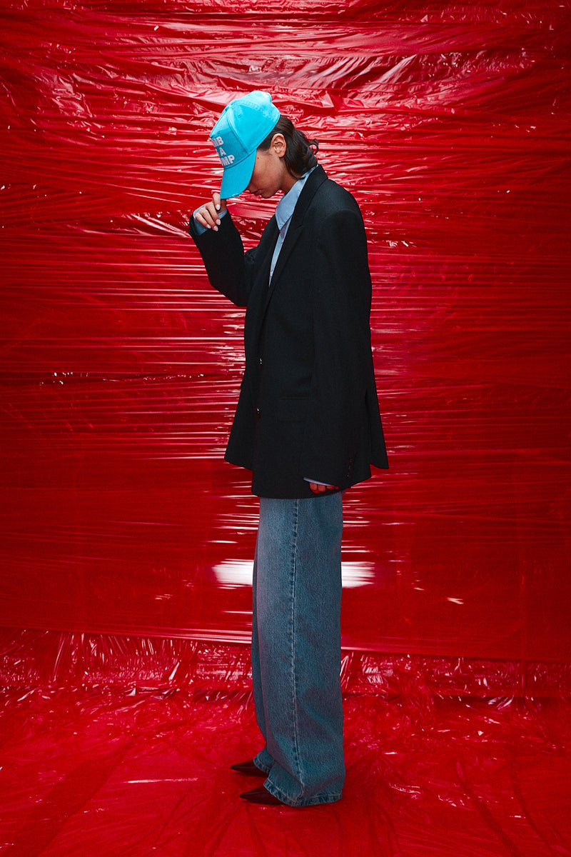 "JIMMY" TAILORED DOUBLE BREASTED BLAZER BLACK