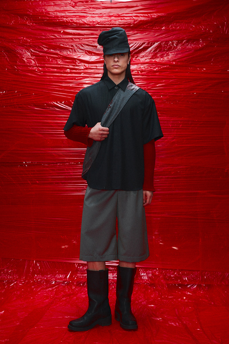 "Bermudas" Wool 3/4 shorts Marine blue