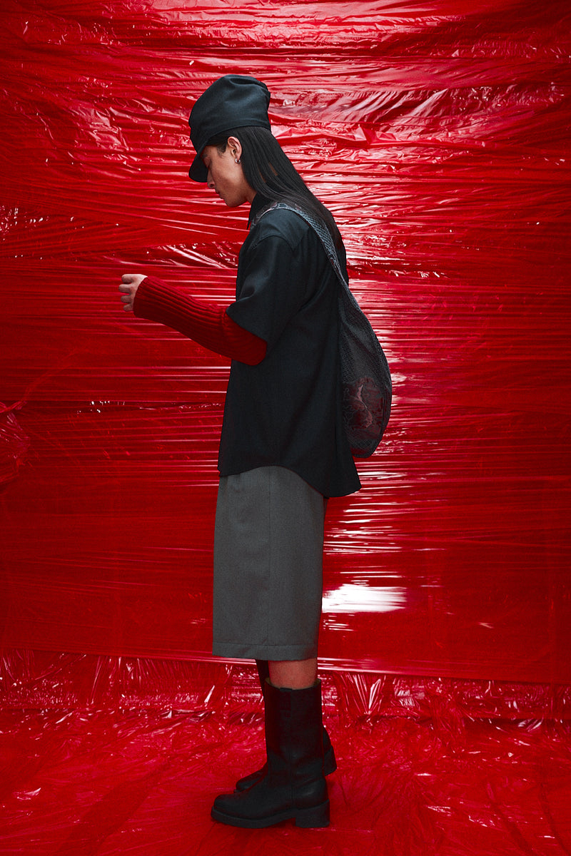 "Bermudas" Wool 3/4 shorts Marine blue