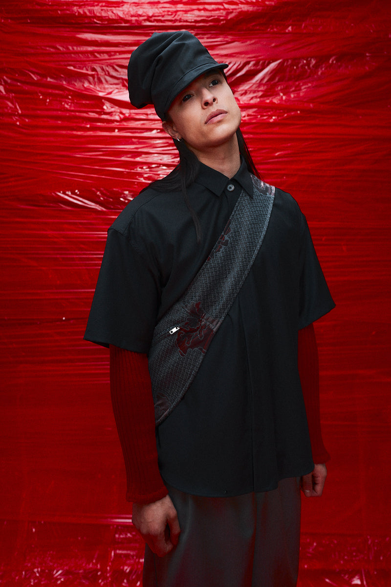 "Mio" oversized cross body bag floral