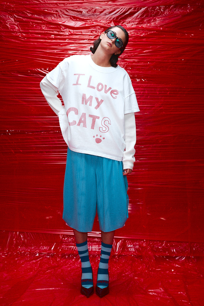 "I love my cats" T-shirt White