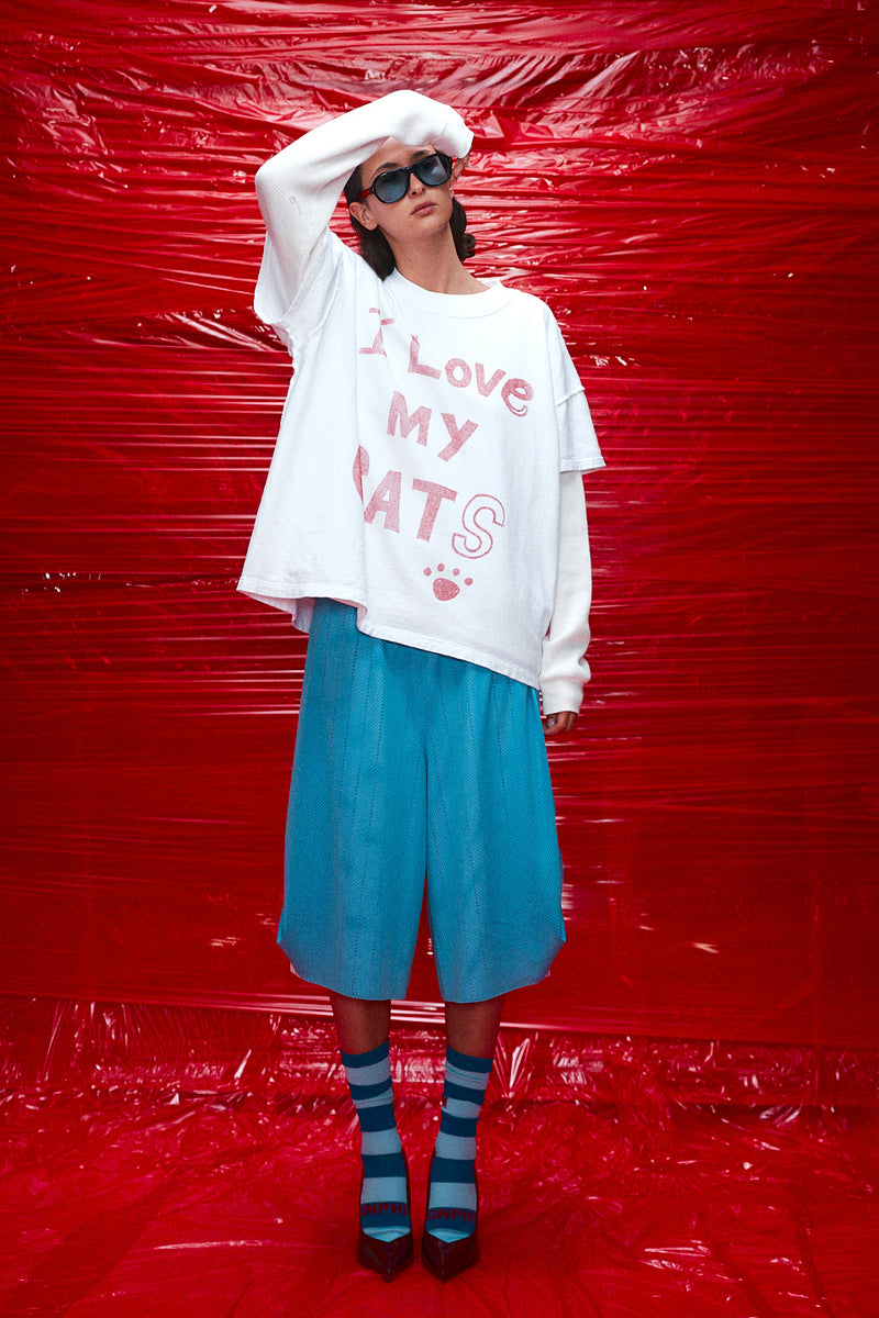 "I love my cats" T-shirt White