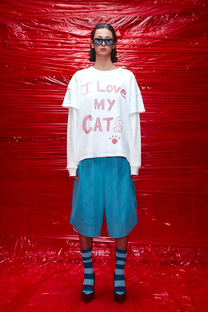 "I love my cats" T-shirt White