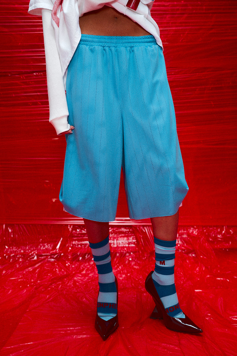 "Otis" full length striped sock Blue/Blue