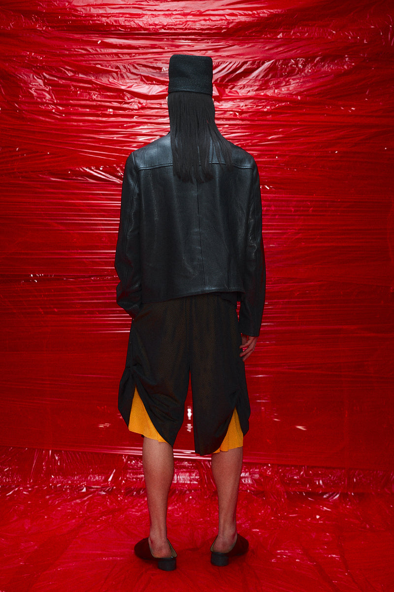 "paris" 3/4 Basketball mesh short black