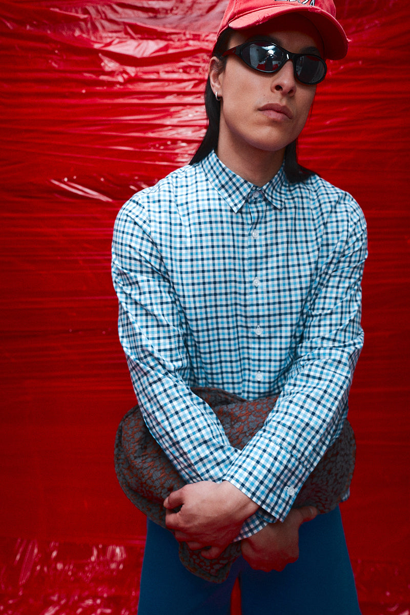 "Ari" Plaid button up shirt
