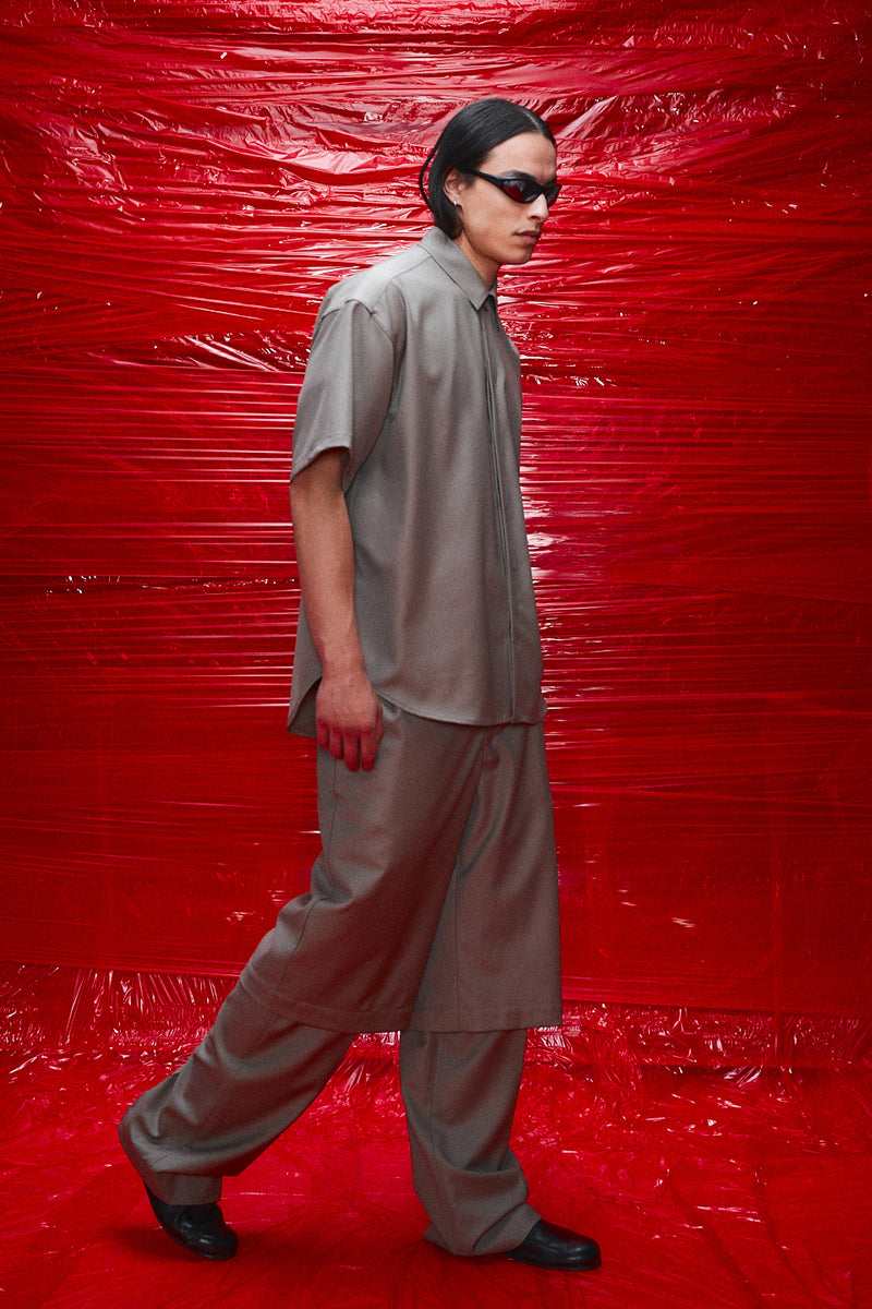 "Bermudas" Wool 3/4 shorts Sand