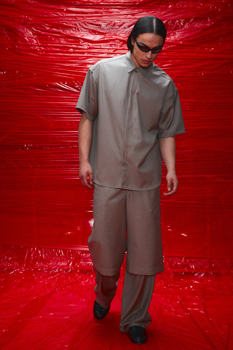 "Bermudas" Wool 3/4 shorts Sand