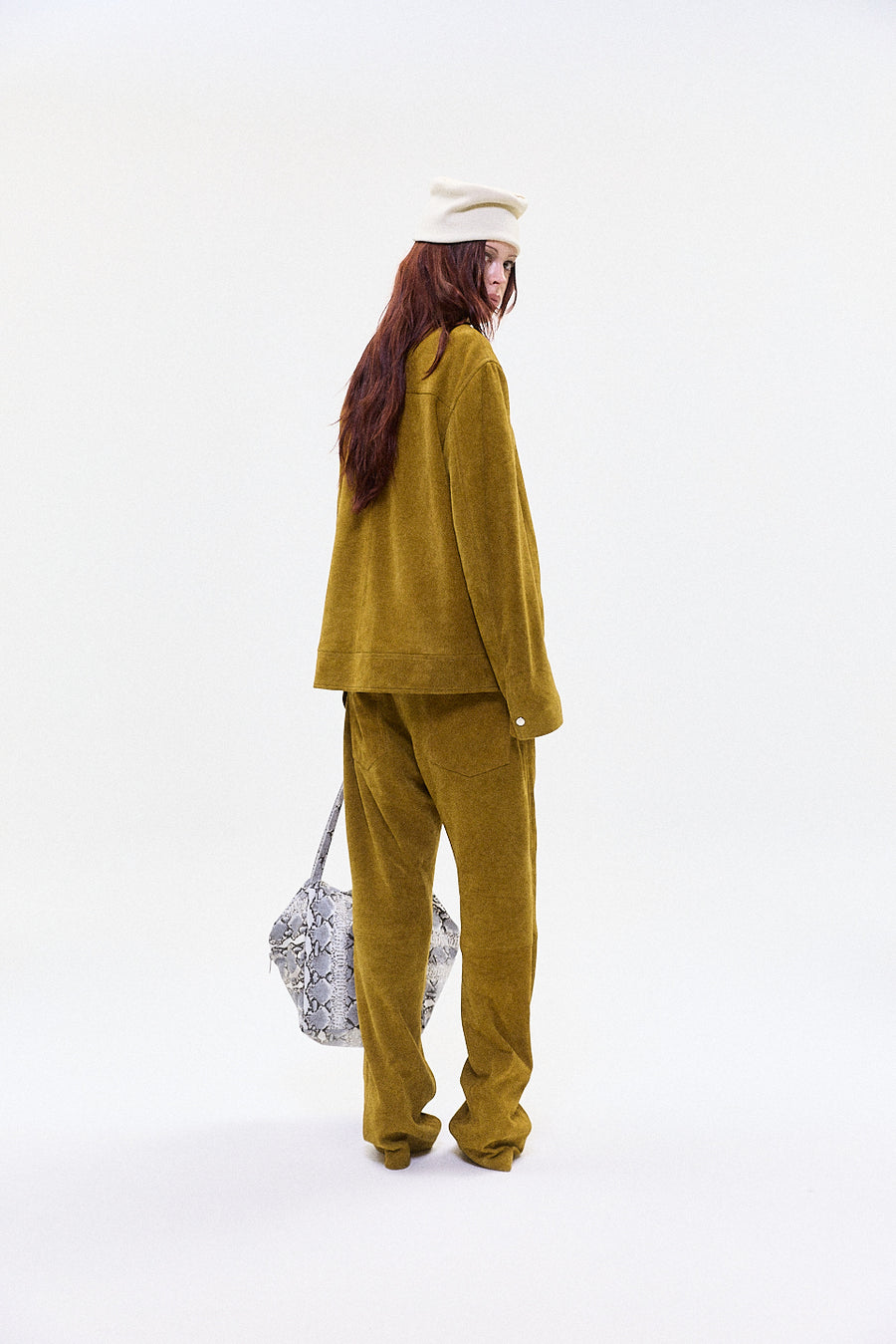 "LUC" suede trouser
