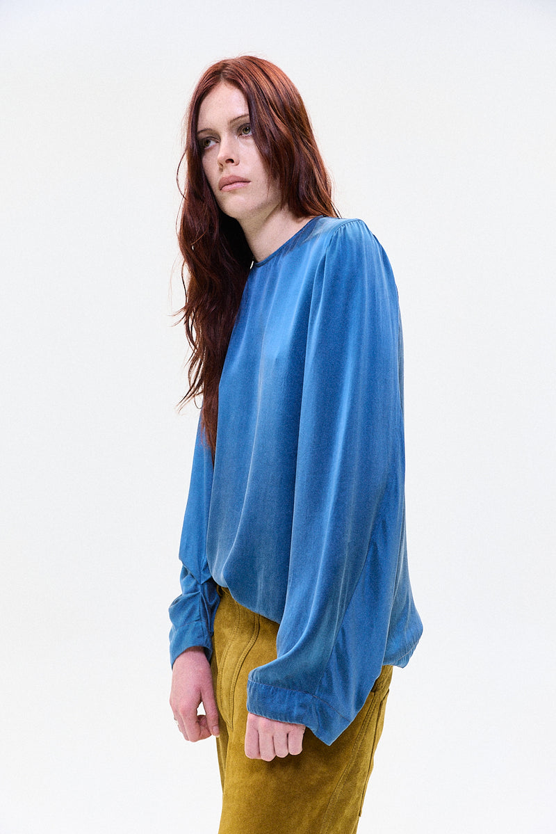 "IVA" silk balloon top