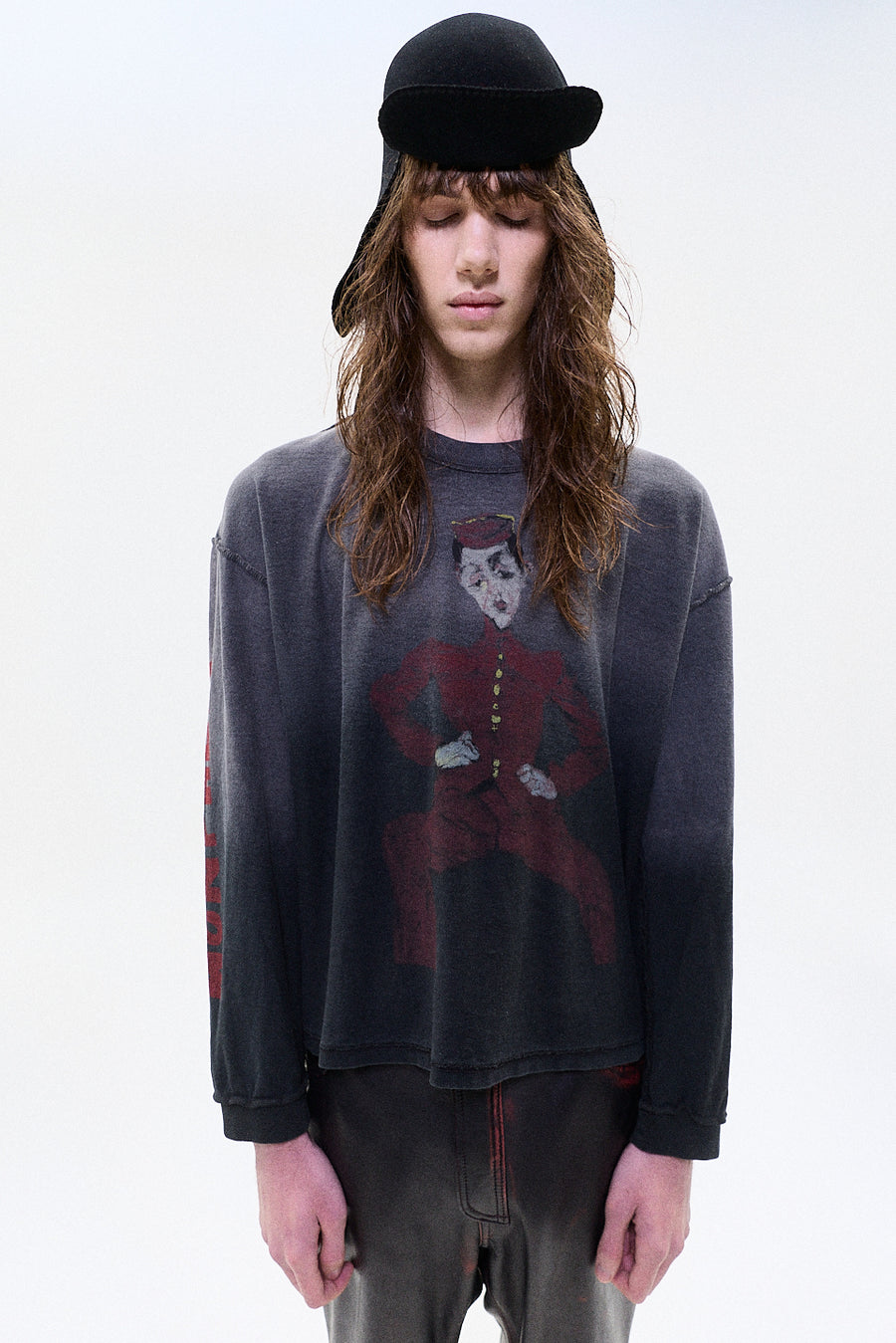 "MELANCHOLY" longsleeve tshirt black