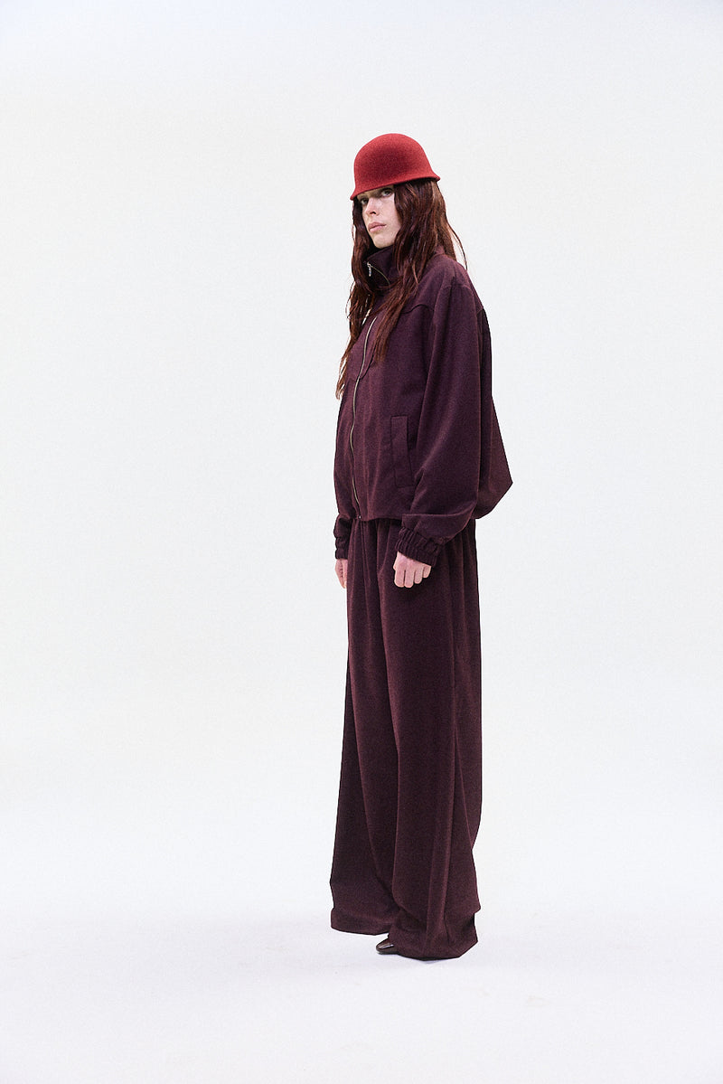 "Ludo" track trouser burgundy