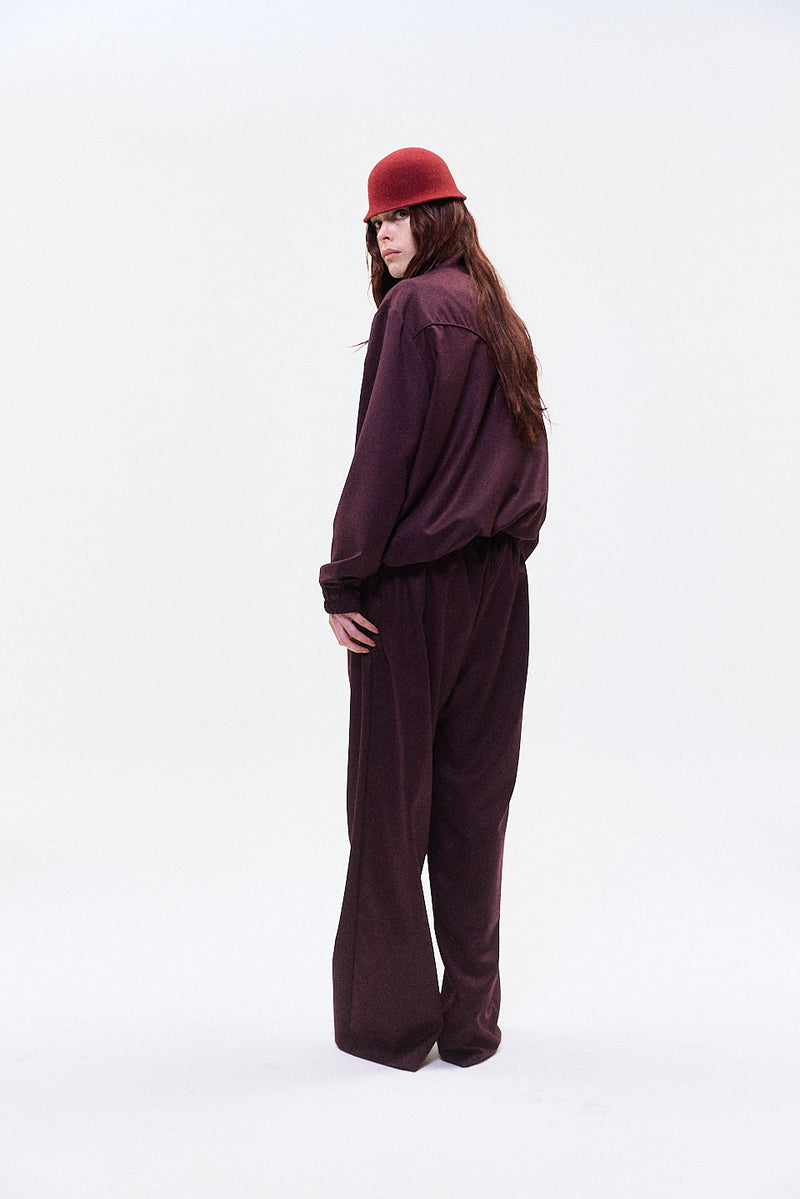 "Ludo" track trouser burgundy