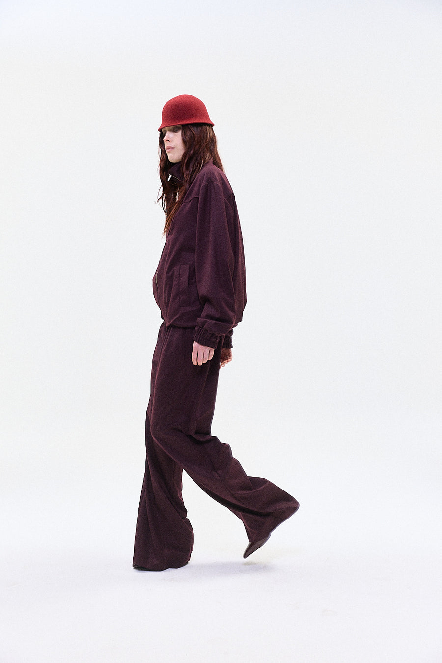 "Ludo" track trouser burgundy