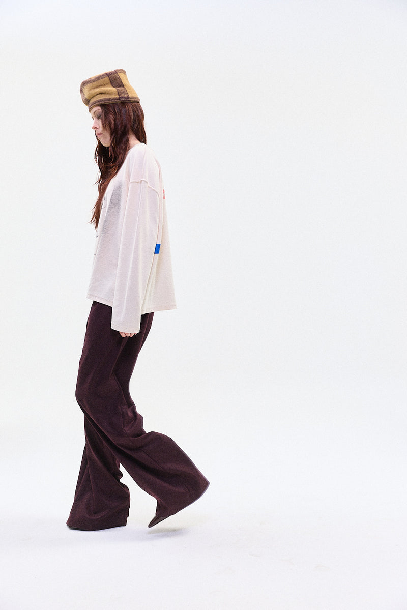 "Ludo" track trouser burgundy
