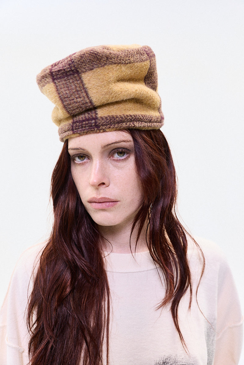 "MALACHY" alpaca wool headpiece